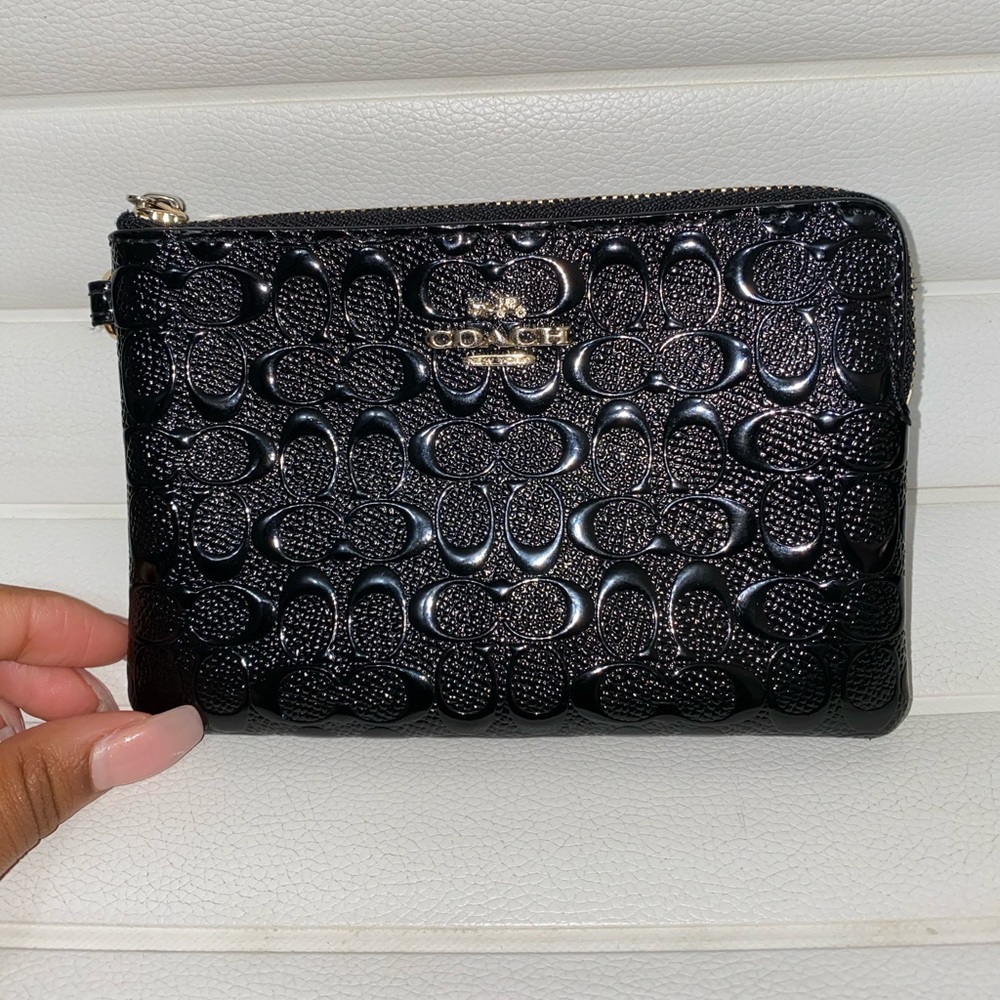Black Coach Wristlet